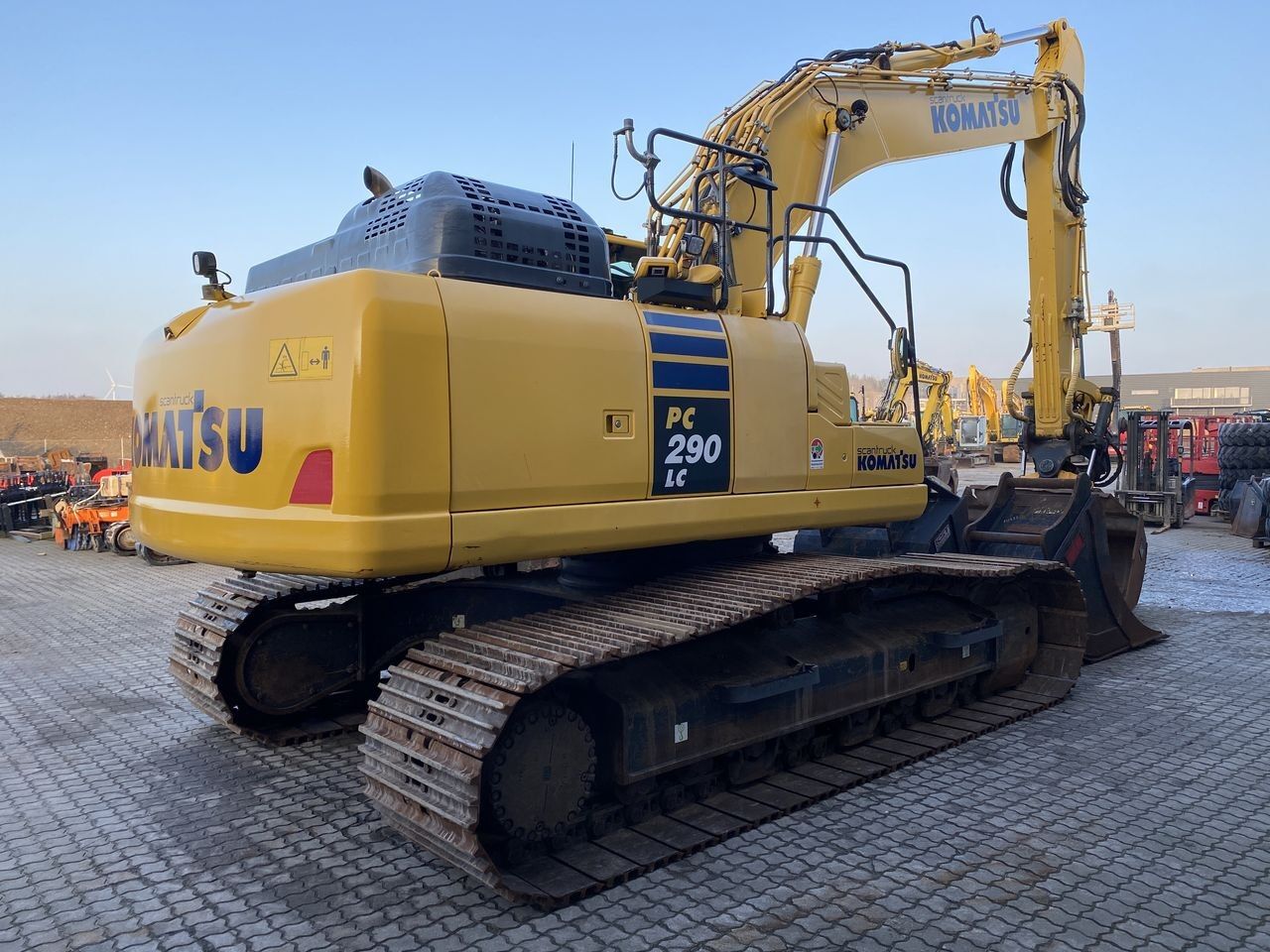 2021 Komatsu PC290LC-11 crawler excavator, rear three-quarter view