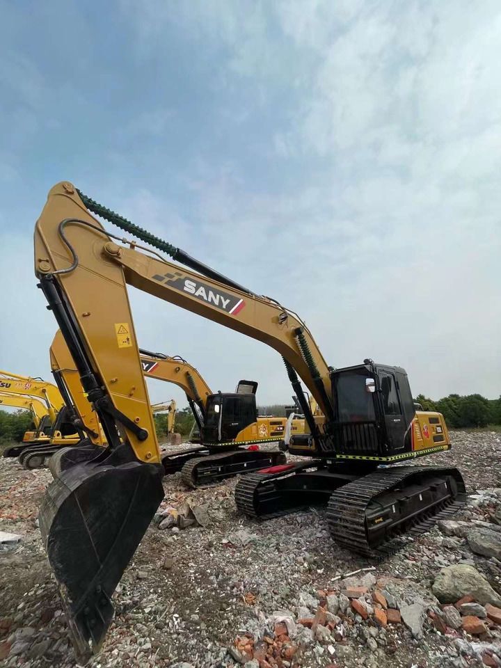 2021 Sany SY235 crawler excavator, front three-quarter view