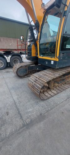 2022 Hyundai HX145LCR crawler excavator side view