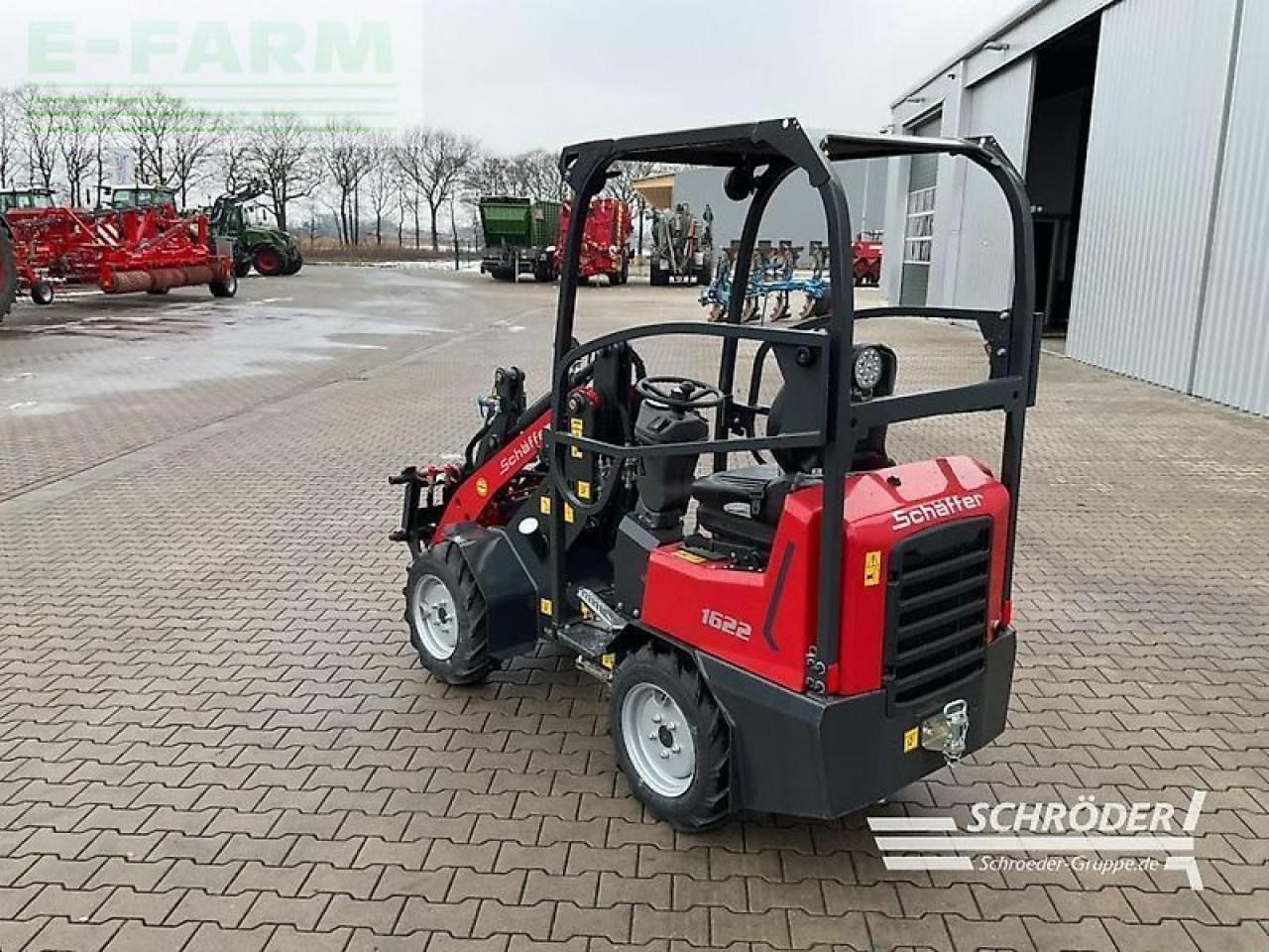 2024 Schäffer 1622 mini excavator, rear three-quarter view 2024 Schäffer 1622 mini excavator, rear three-quarter view