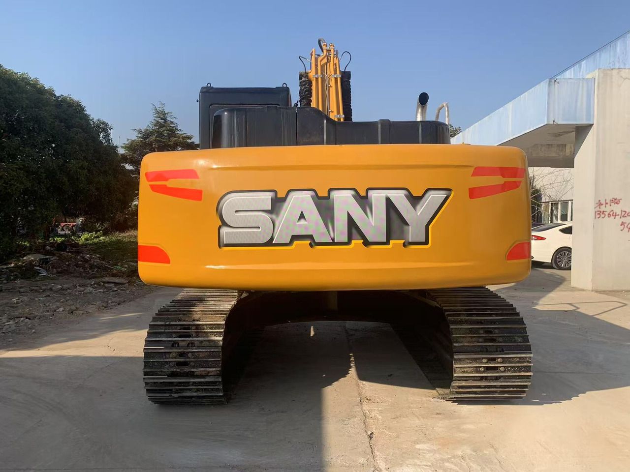 2024 Sany SY215C crawler excavator, rear view