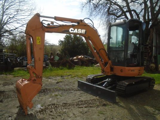 2010 CASE CX36B mini excavator, side view