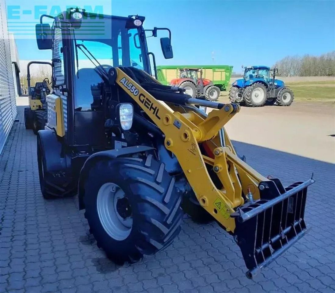 2022 Mustang AL 550 wheel loader, front three-quarter view 2022 Mustang AL 550 wheel loader, front three-quarter view