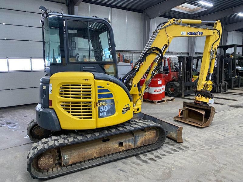 2007 Komatsu PC50MR-2 mini excavator, side view