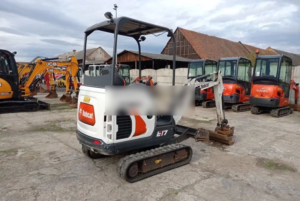 2018 Bobcat E17 mini excavator, rear three-quarter view