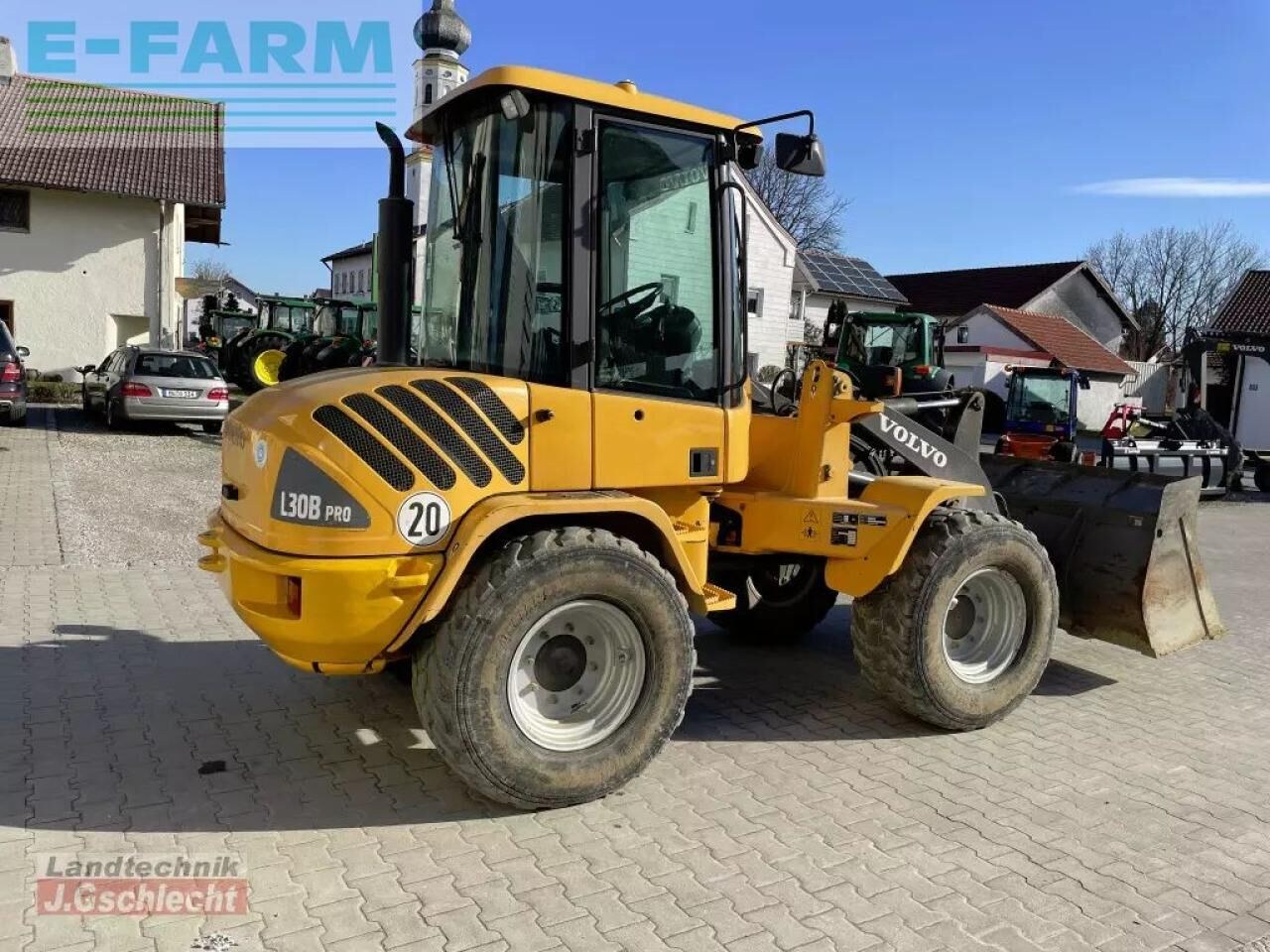2009 Volvo L30B Pro wheel loader, rear three-quarter view