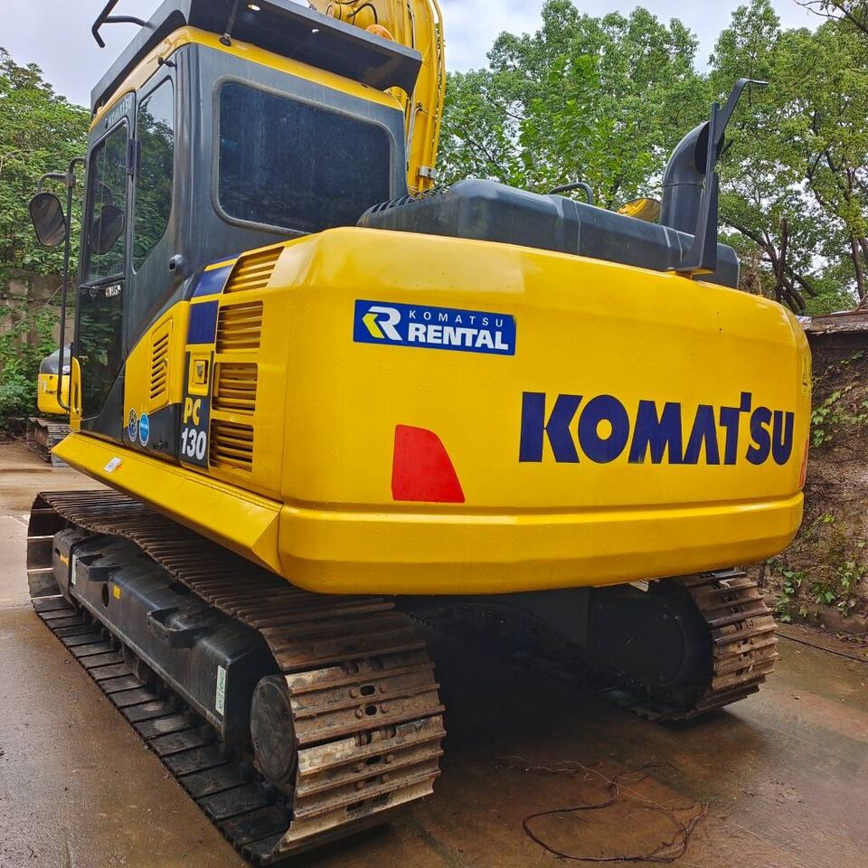2024 Komatsu PC130 crawler excavator, rear three-quarter view