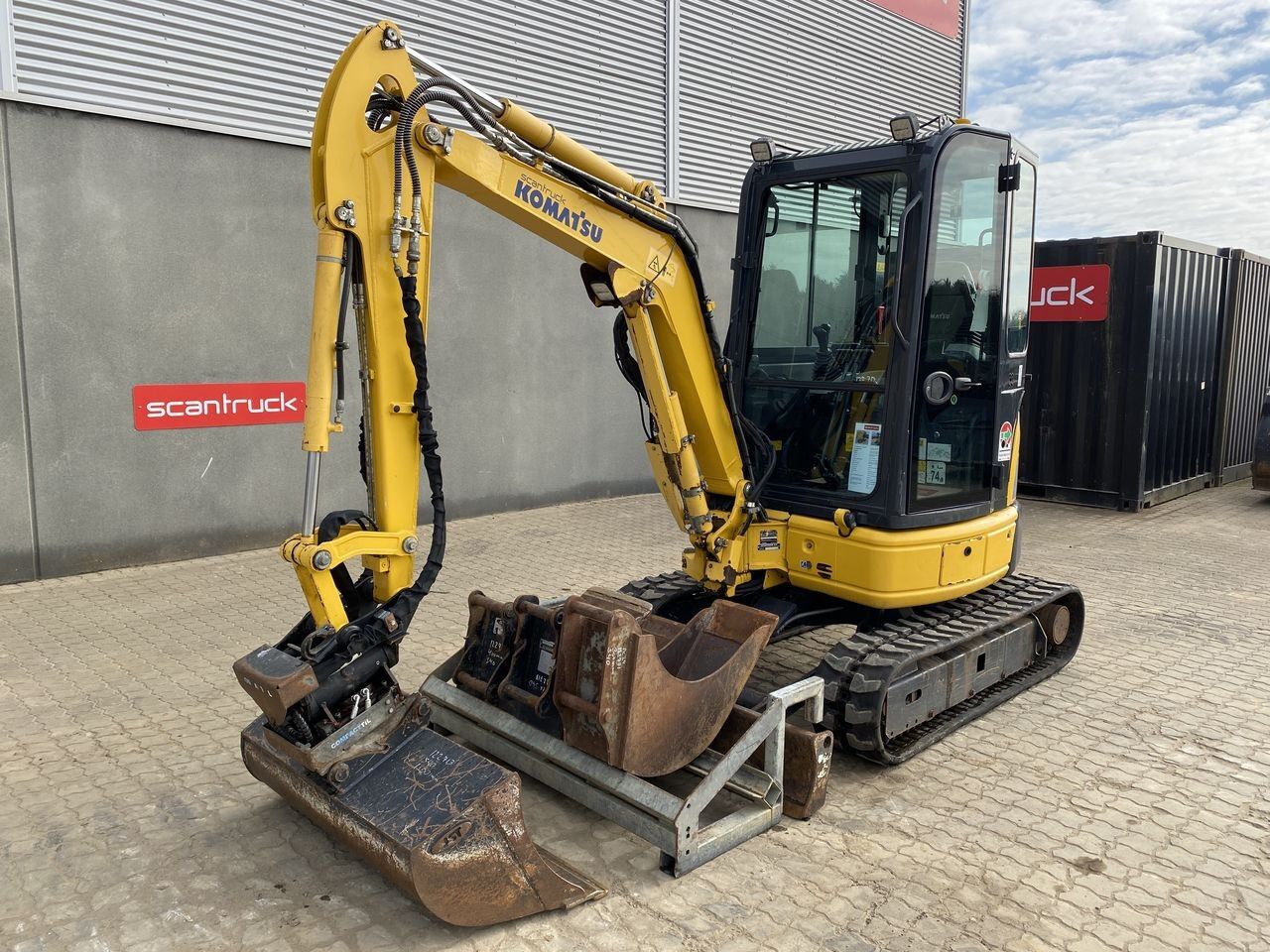 2020 Komatsu PC26MR-3 mini excavator, side view