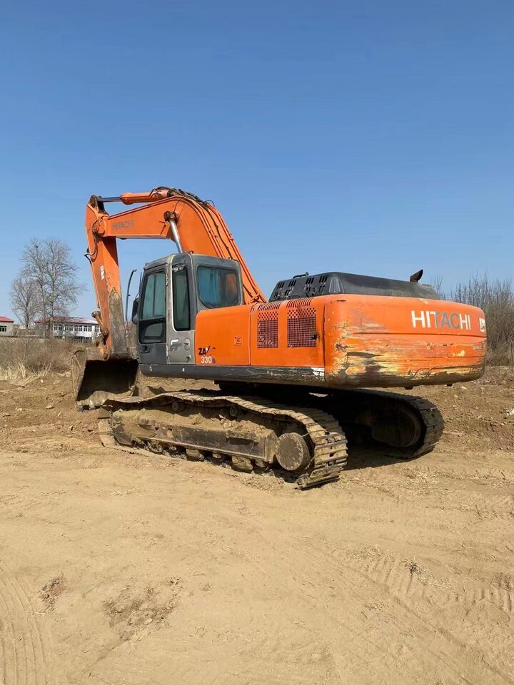 2022 Hitachi ZX330-3G excavator, rear three-quarter view 2022 Hitachi ZX330-3G excavator, rear three-quarter view