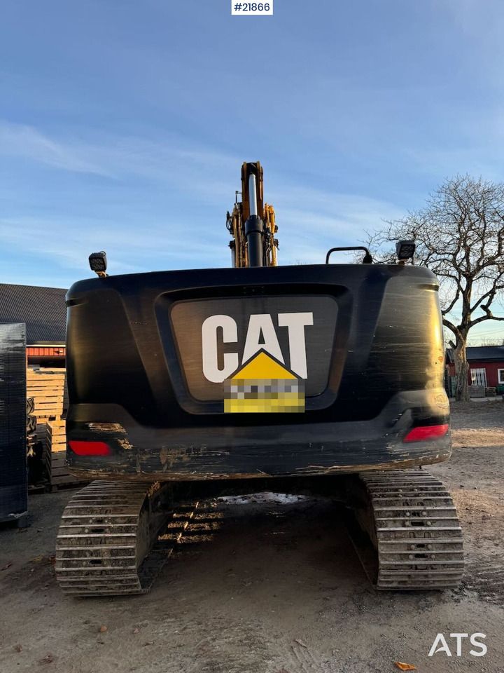 2019 Caterpillar 320B crawler excavator, rear view