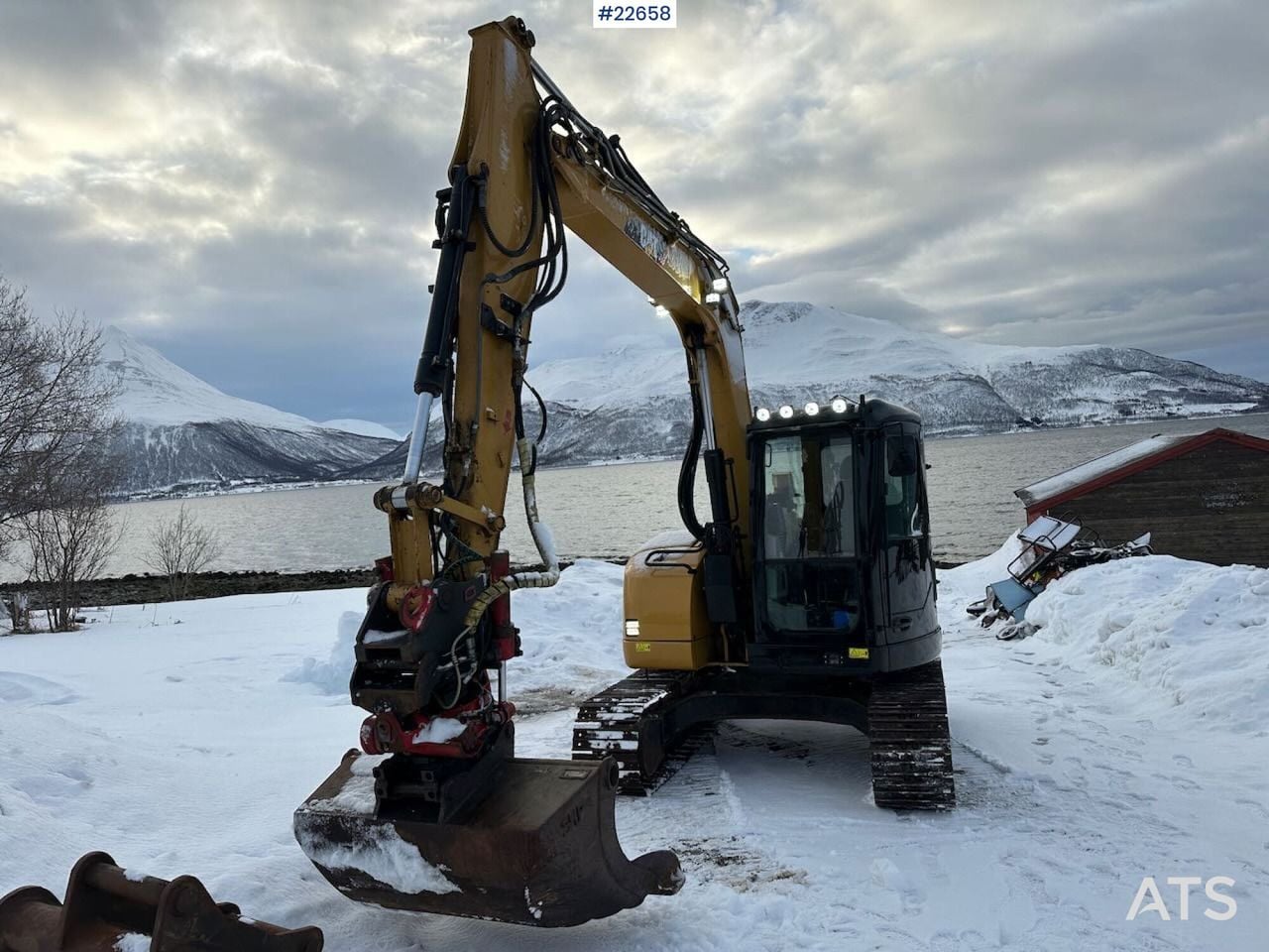 2010 Caterpillar 308D crawler excavator, front three-quarter view