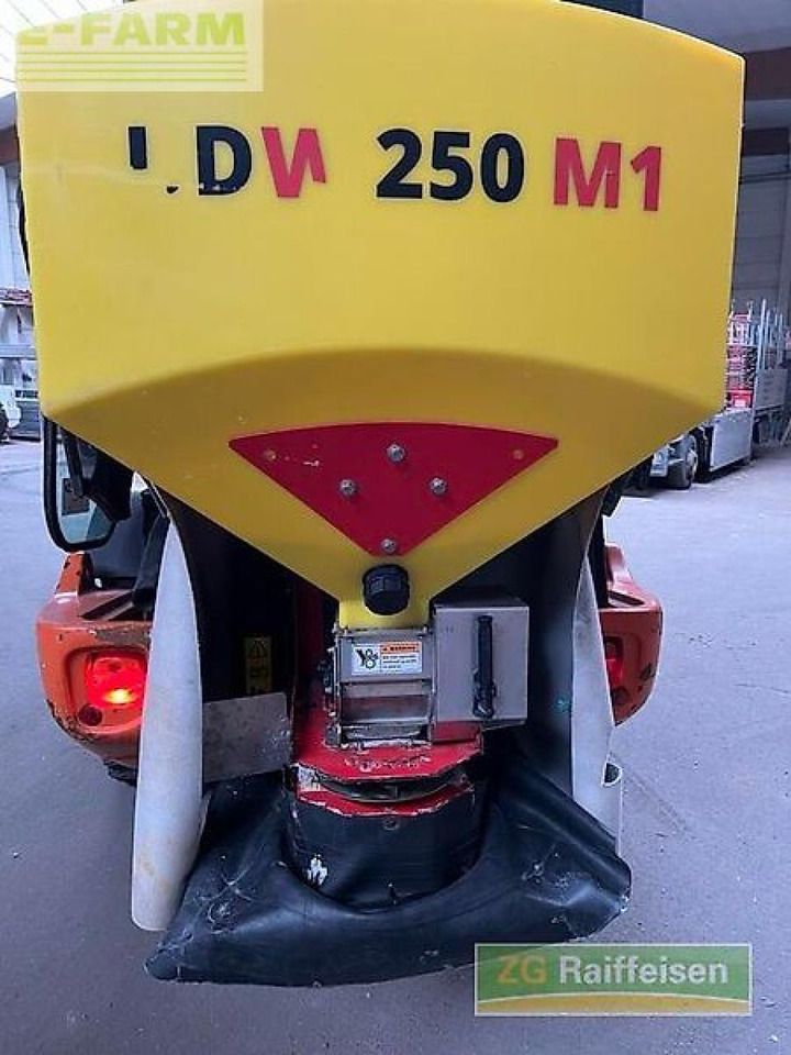 2012 Hitachi ZW75 with spreader attachment rear view