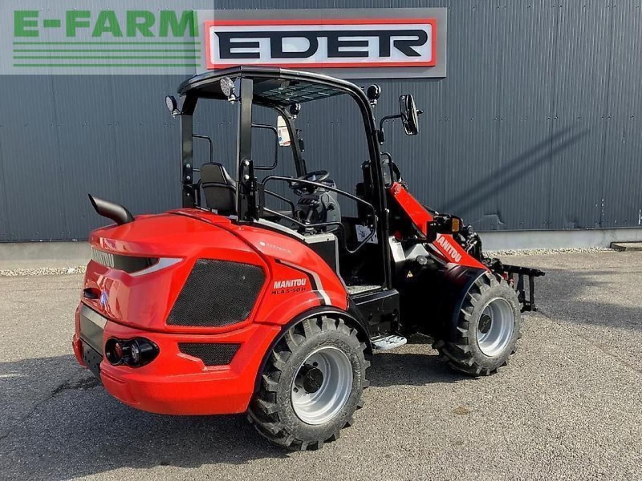 2023 Manitou MLA 5-50 H mini excavator, rear three-quarter view