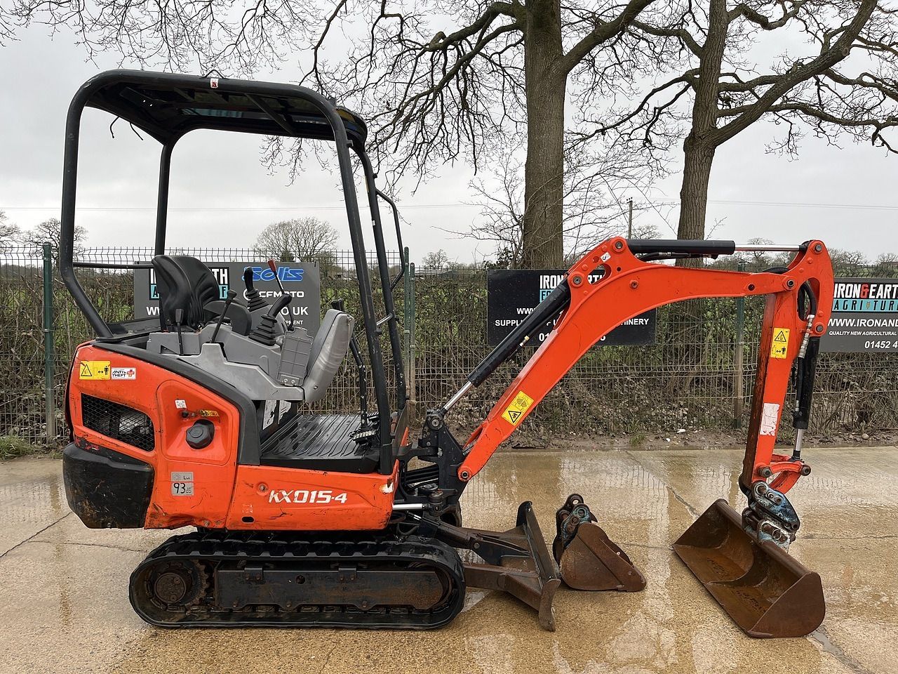 2021 Kubota KX015-4 mini excavator, side view