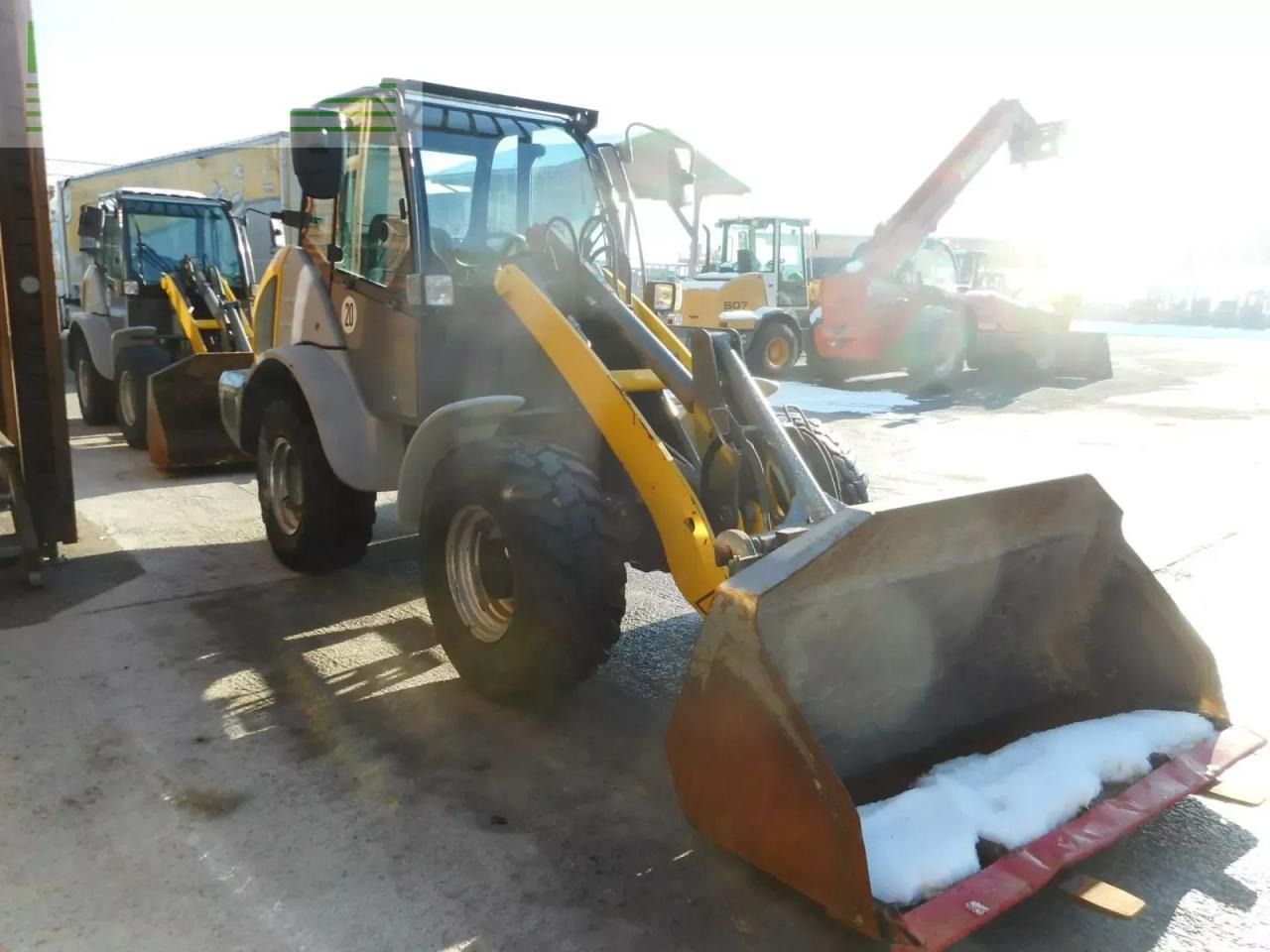 2017 Kramer 5075 wheel loader, front three-quarter view