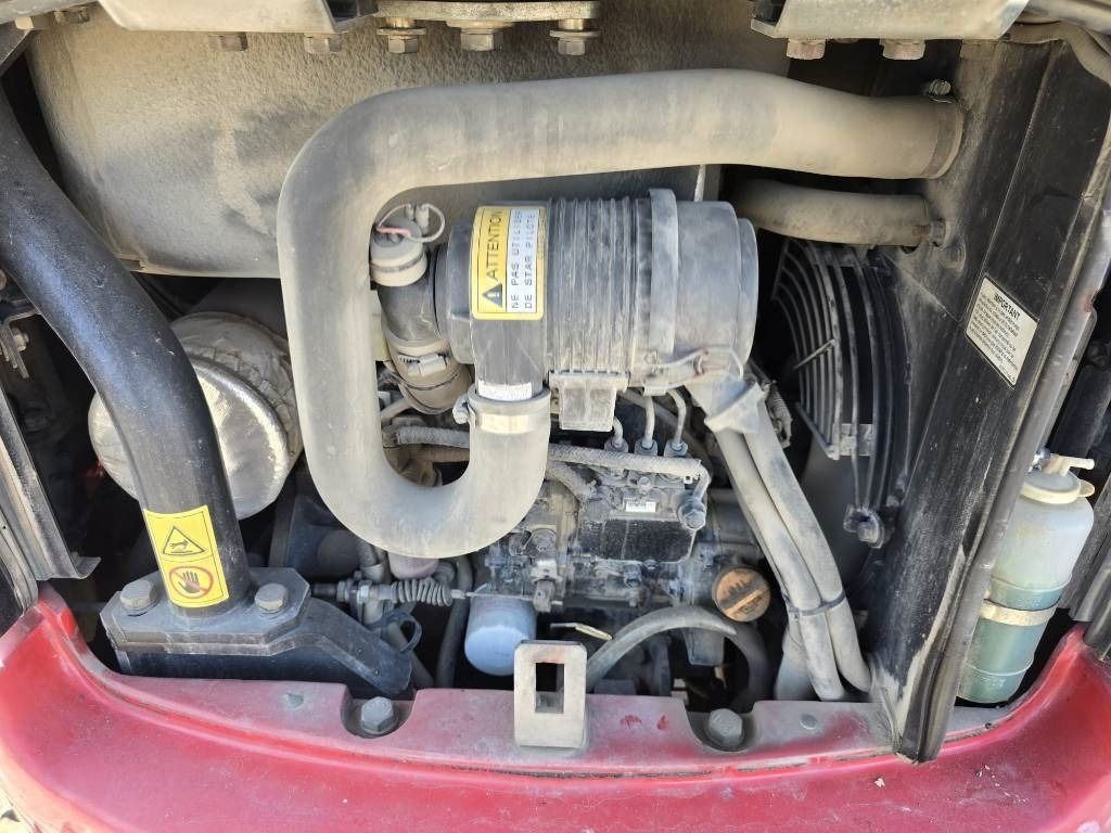 2018 Takeuchi TB23R mini excavator engine compartment view
