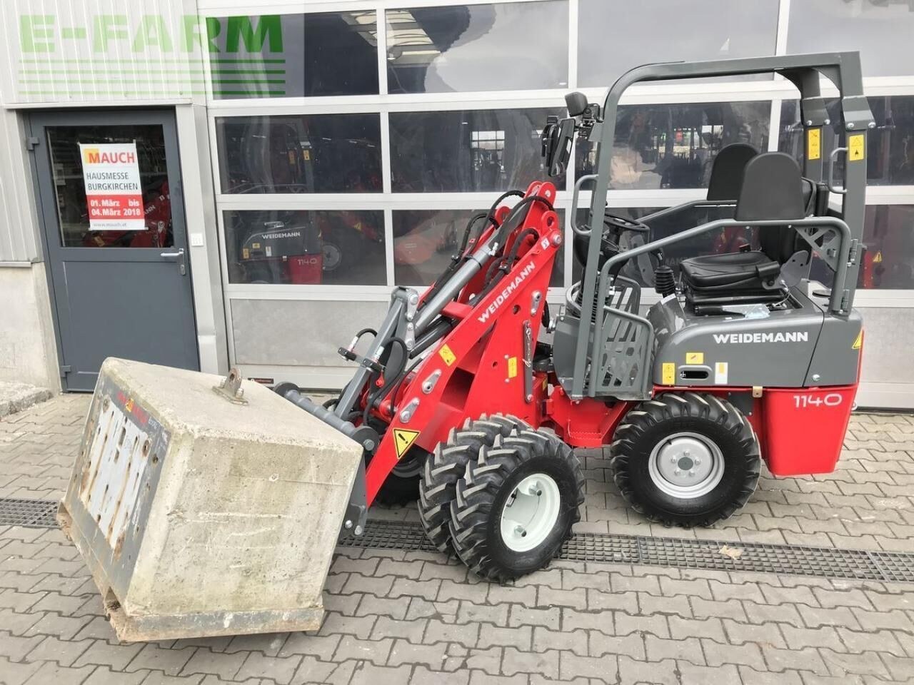 2026 Weidemann 1140 mini loader, side view