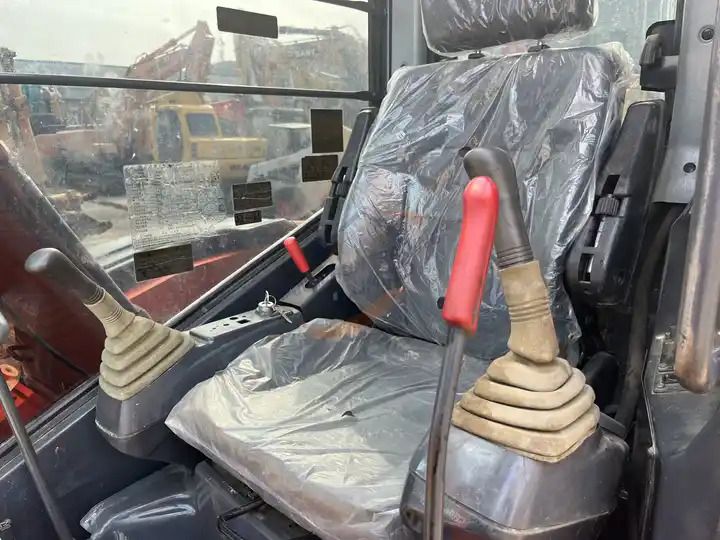 2018 Hitachi ZX55UR mini excavator interior cab view