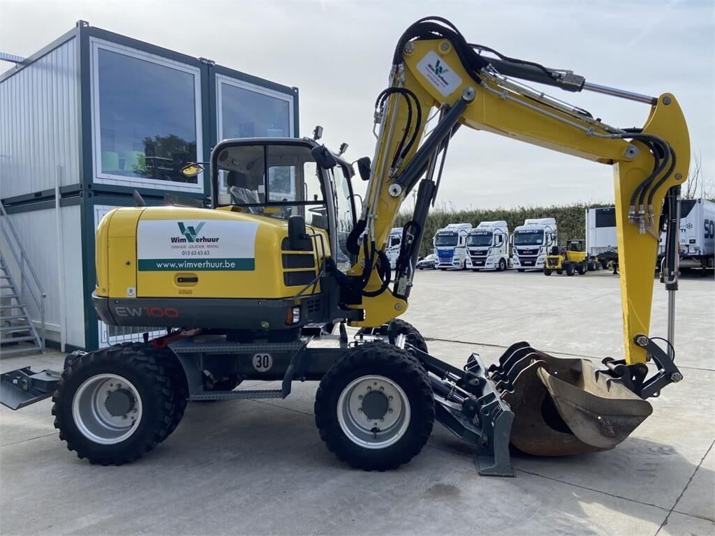 2022 Wacker Neuson EW100 wheel excavator side view