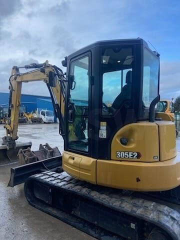 2022 Caterpillar 305E2 mini excavator, side view