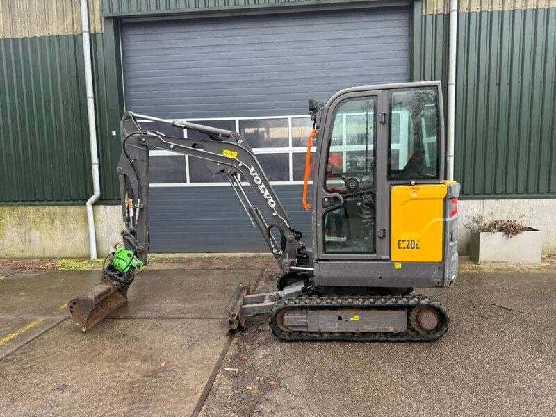 2019 Volvo EC20E mini excavator, side view
