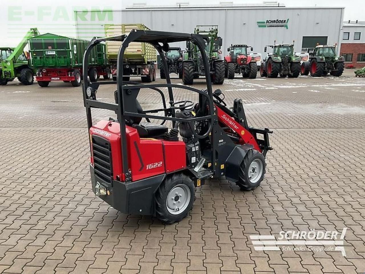 2024 Schäffer 1622 mini excavator, rear three-quarter view 2024 Schäffer 1622 mini excavator, rear three-quarter view