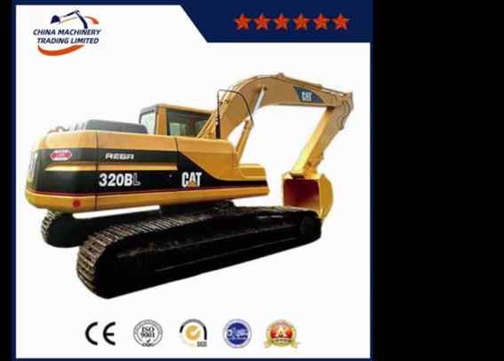 2008 Caterpillar 320BL crawler excavator, rear three-quarter view