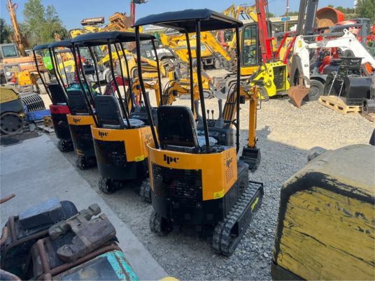 JPC KV12 mini excavator rear view