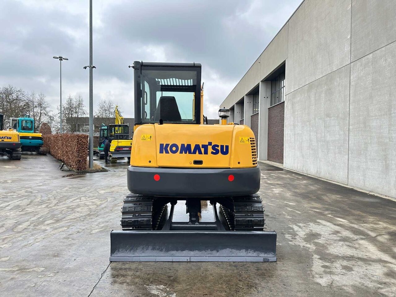 2015 Komatsu PC56-7 mini excavator rear view