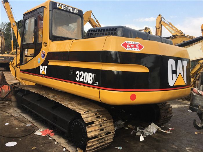 2008 Caterpillar 320BL crawler excavator, rear three-quarter view