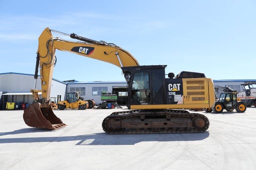 2014 Caterpillar 329E crawler excavator side view
