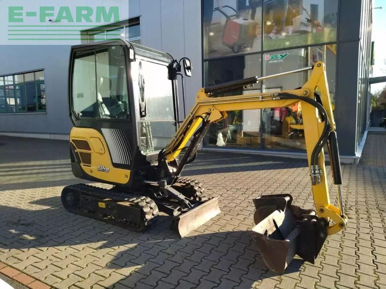 2015 Yanmar SV18 mini excavator, side view