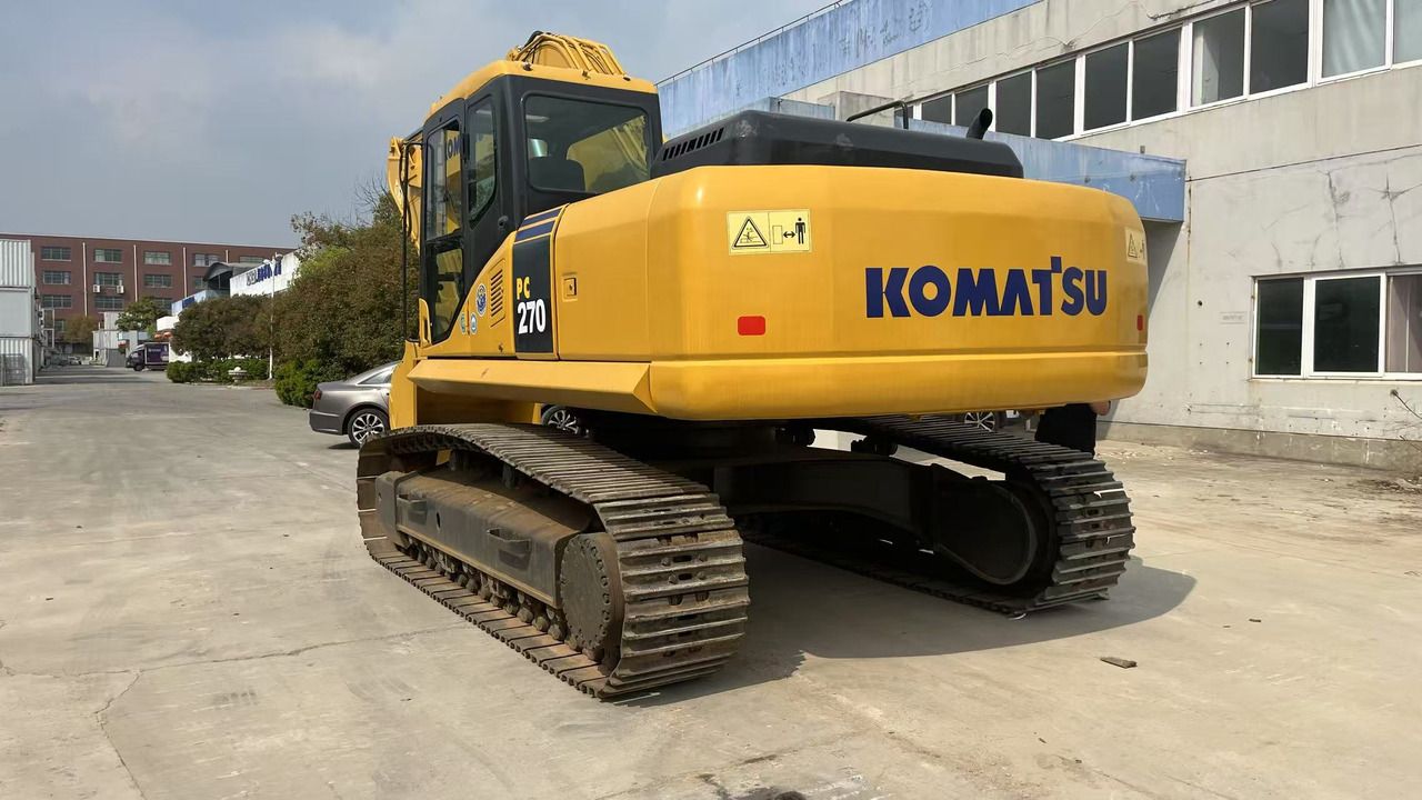 2023 Komatsu PC270-8 crawler excavator, rear three-quarter view