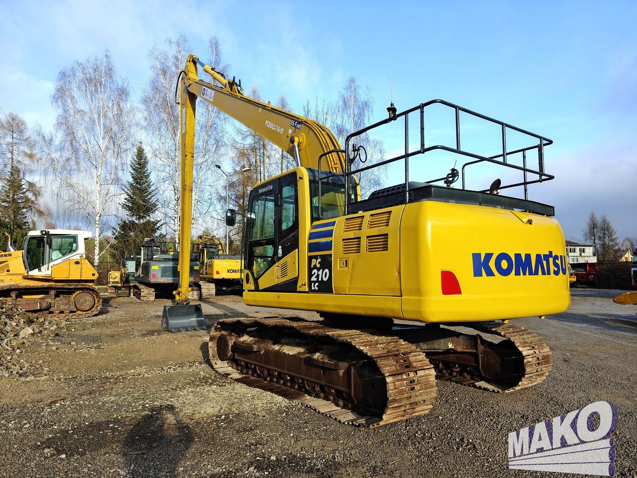 2016 Komatsu PC210LC-10 crawler excavator, rear three-quarter view