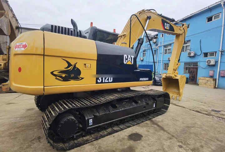 2016 Caterpillar 312D2 crawler excavator, rear three-quarter view