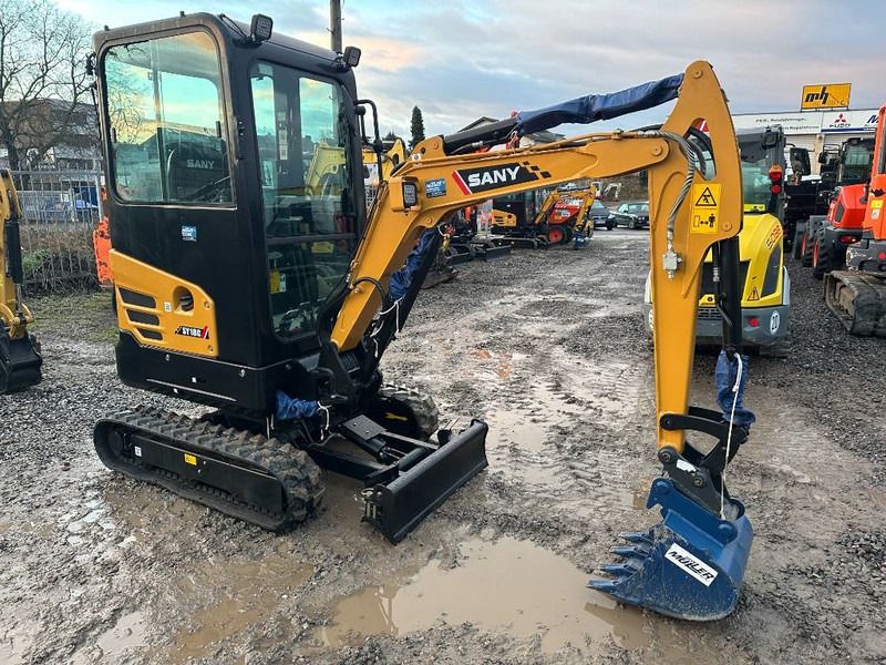 2024 Sany SY18C mini excavator, side view