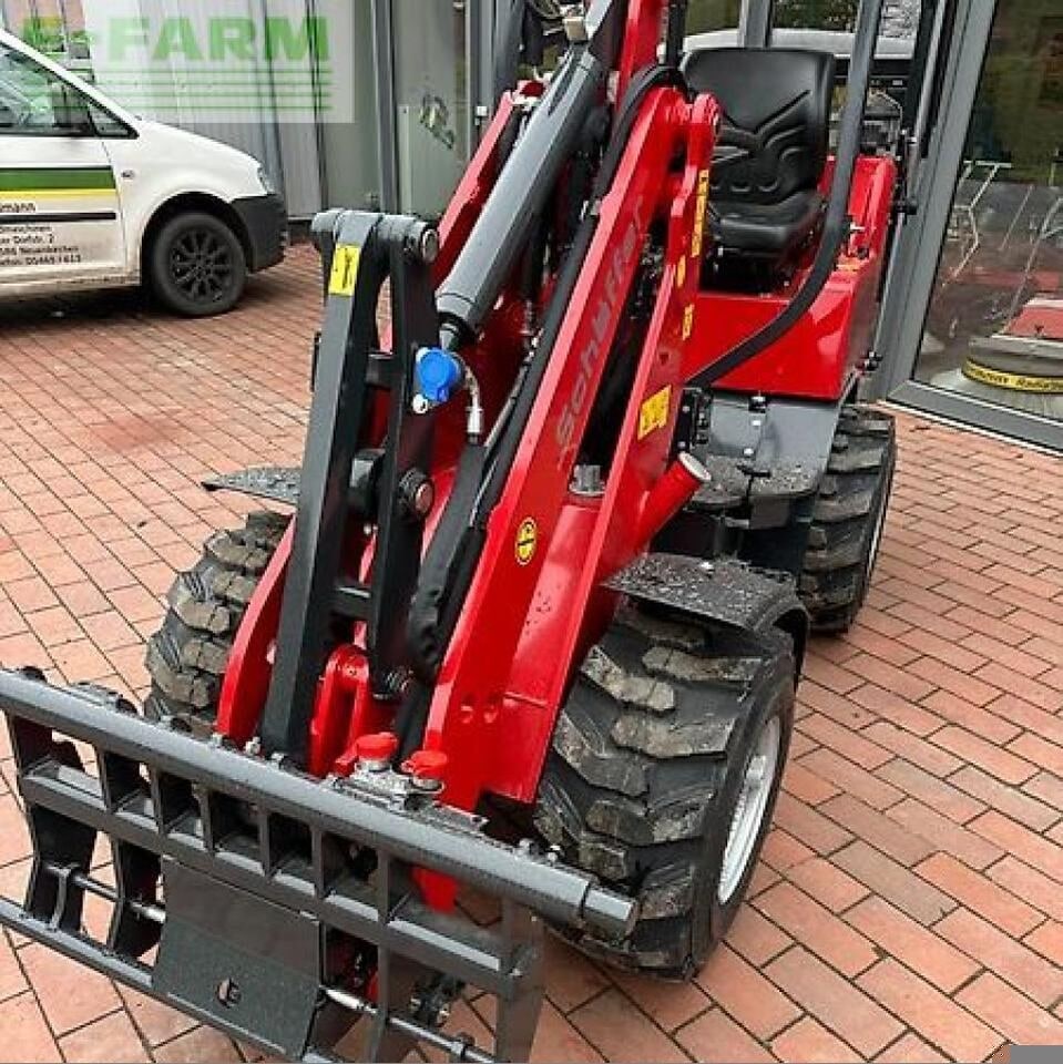 2023 Schäffer 2028 mini excavator, front three-quarter view 2023 Schäffer 2028 mini excavator, front three-quarter view