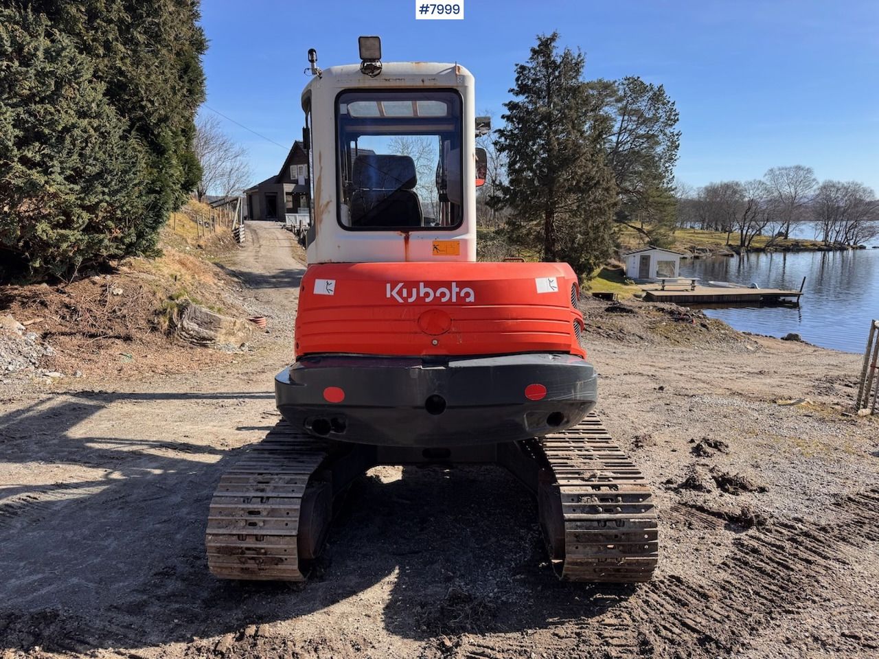 2009 Kubota KX161-3 excavator, rear view 2009 Kubota KX161-3 excavator, rear view