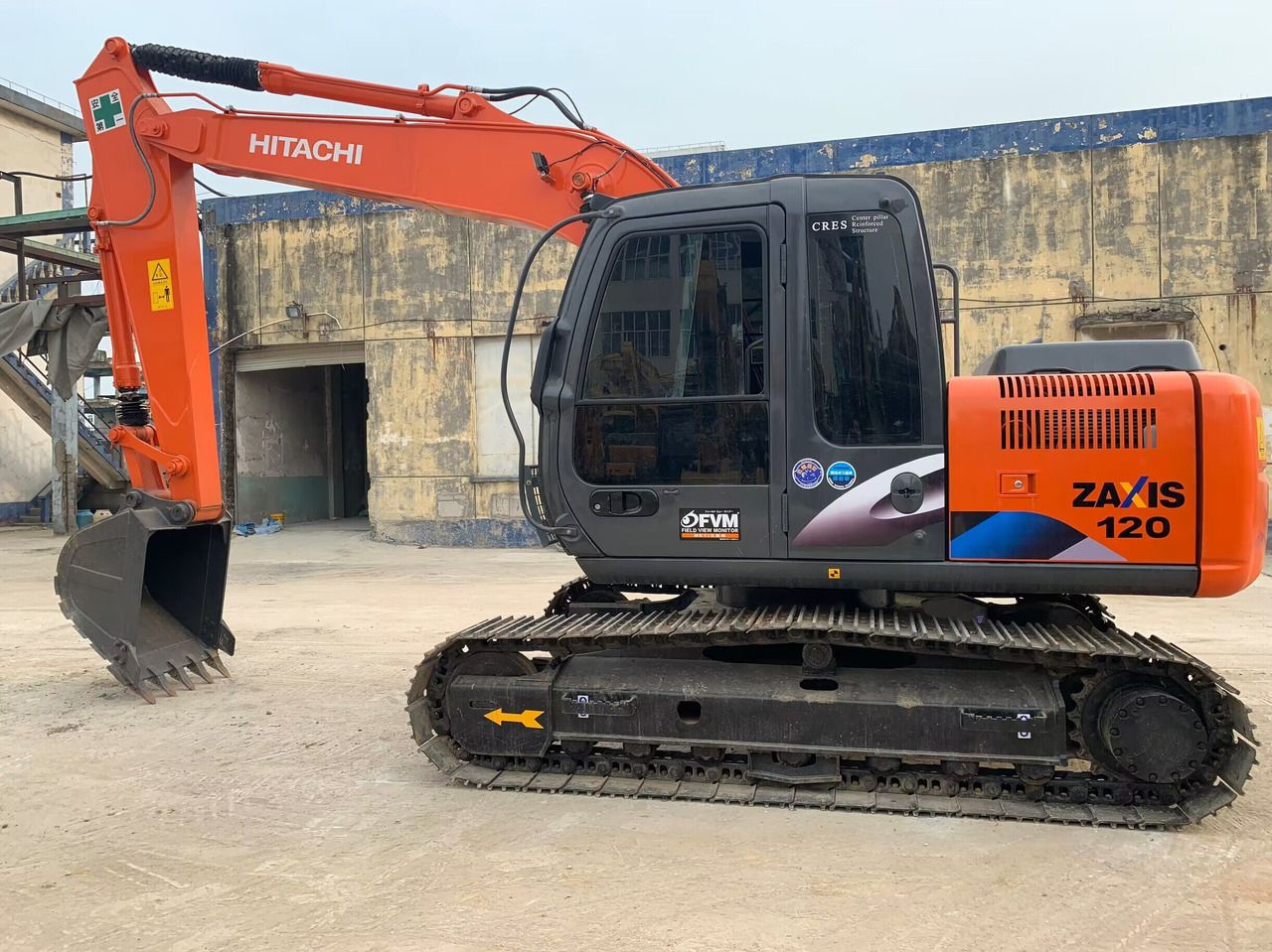 2020 Hitachi Zaxis 120 crawler excavator, side view 2020 Hitachi Zaxis 120 crawler excavator, side view