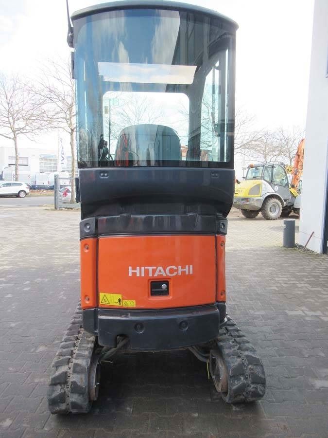 2015 Hitachi ZX17U mini excavator, rear view