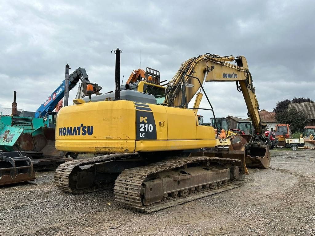 2008 Komatsu PC210LC-8 crawler excavator, rear three-quarter view