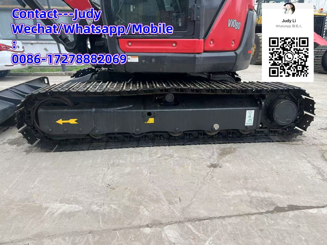 2024 Yanmar VIO80 excavator side view of tracks 2024 Yanmar VIO80 excavator side view of tracks