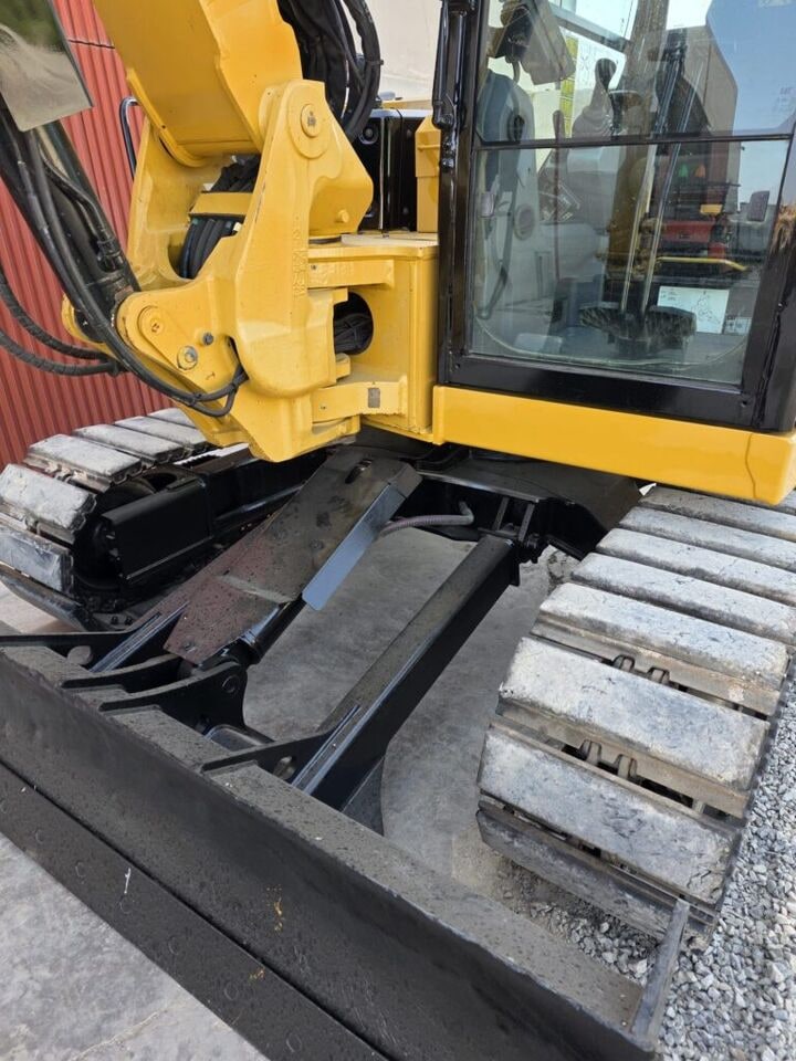 2020 Caterpillar 308C mini excavator front view with blade