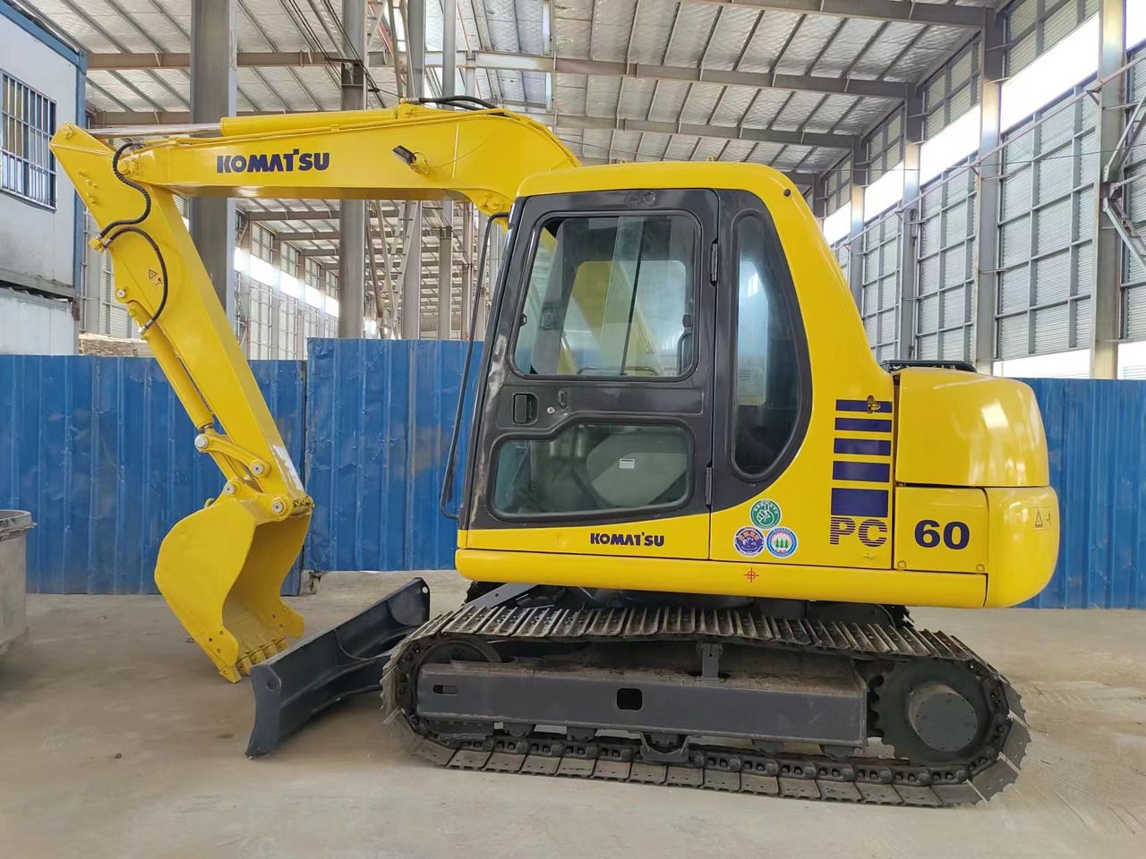 2018 Komatsu PC60-7 crawler excavator, side profile view