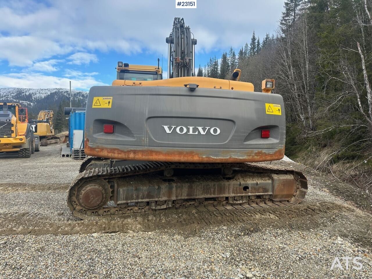 2008 Volvo EC240CL crawler excavator, rear view