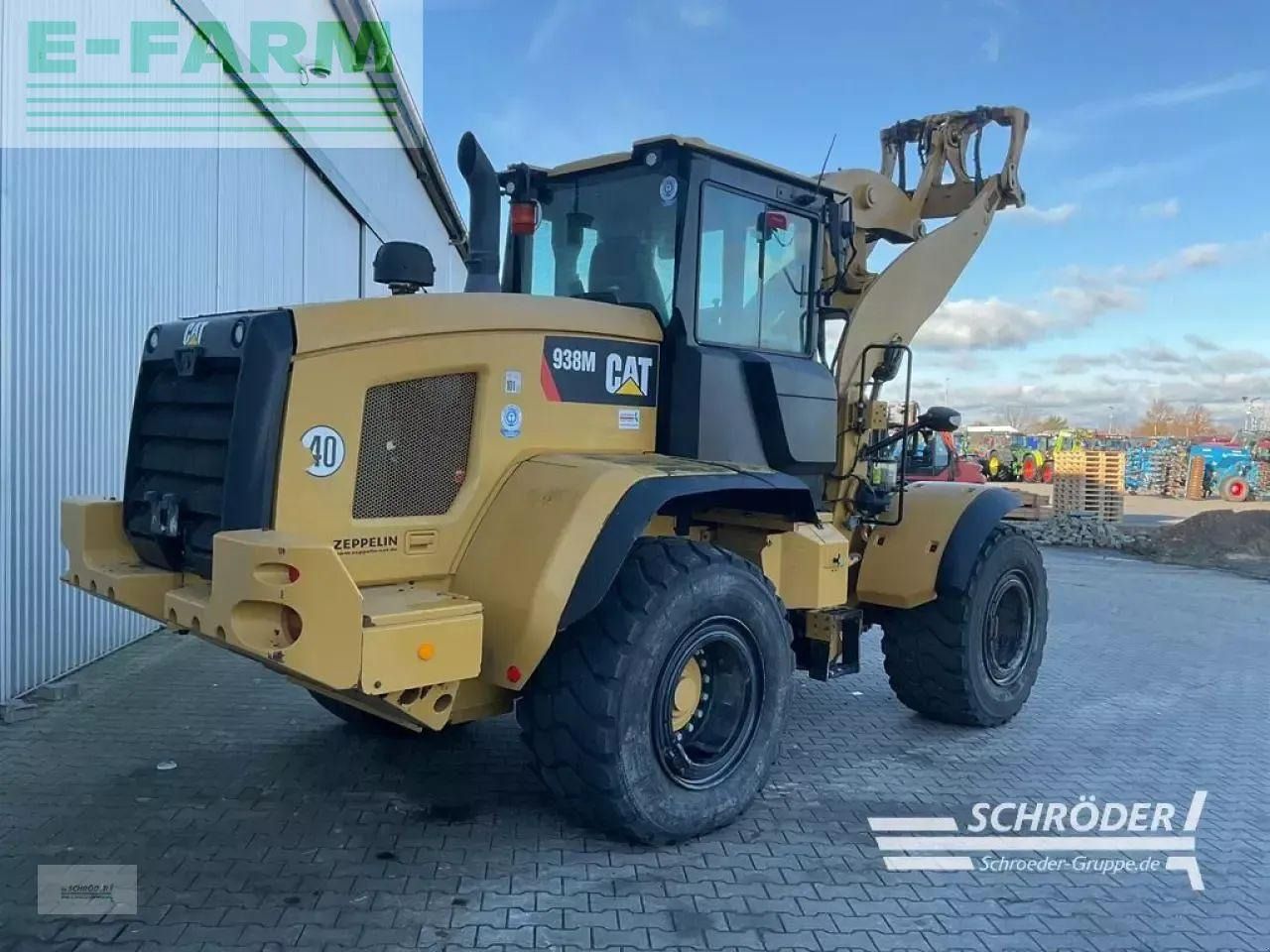 2018 Caterpillar 938M wheel loader, rear three-quarter view