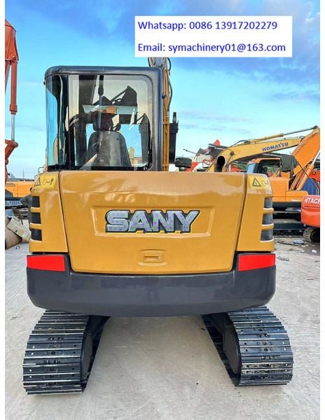 2023 Sany SY55C mini excavator, rear view