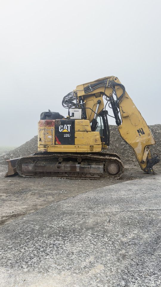 2018 Caterpillar 335F LCR crawler excavator, side view