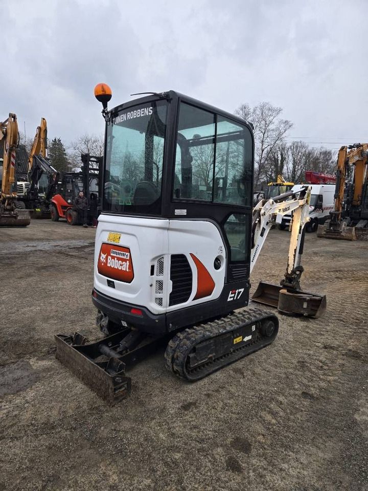 2020 Bobcat E17 mini excavator, rear three-quarter view