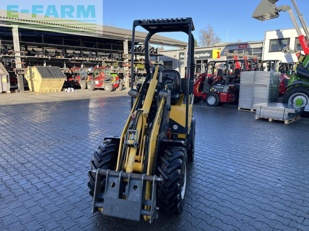 2018 Weidemann 340 mini excavator, front view